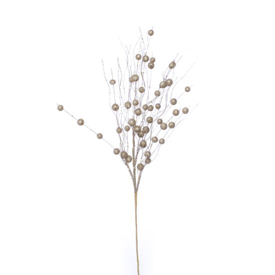 65cm GLITTERED BALL SPRAY GOLD