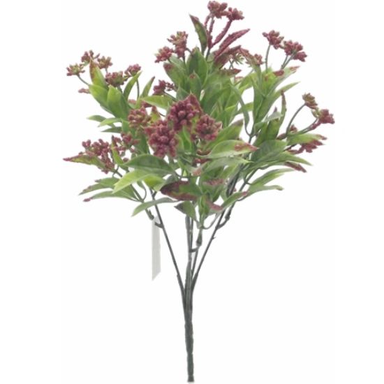 GREENERY AND BERRY BUSH - DEEP PINK