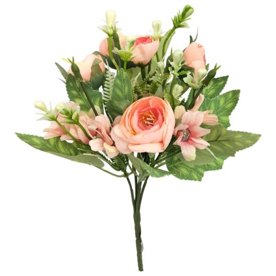 RANUNCULUS & DAISY MIXED BUSH - PEACH
