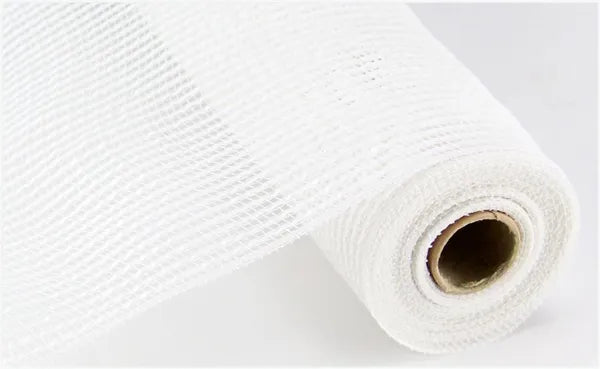 10.25" x 10yd Matte Wide Foil Mesh - White