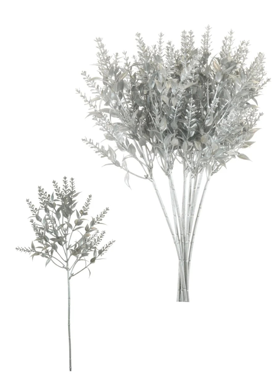 Harvest Leaf Sprig (10x Sprigs)-Silver