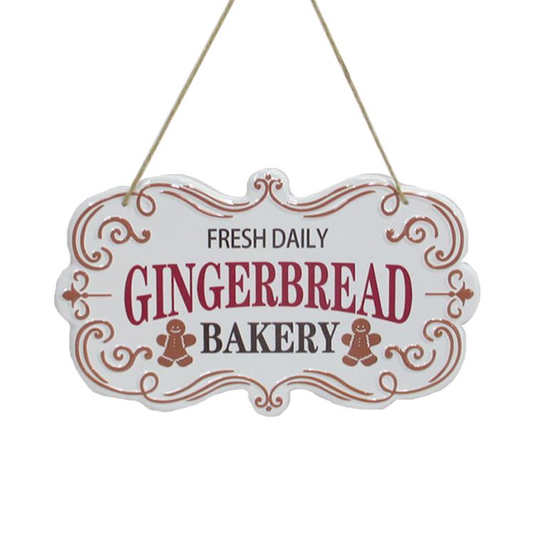 GINGERBREAD METAL SIGN