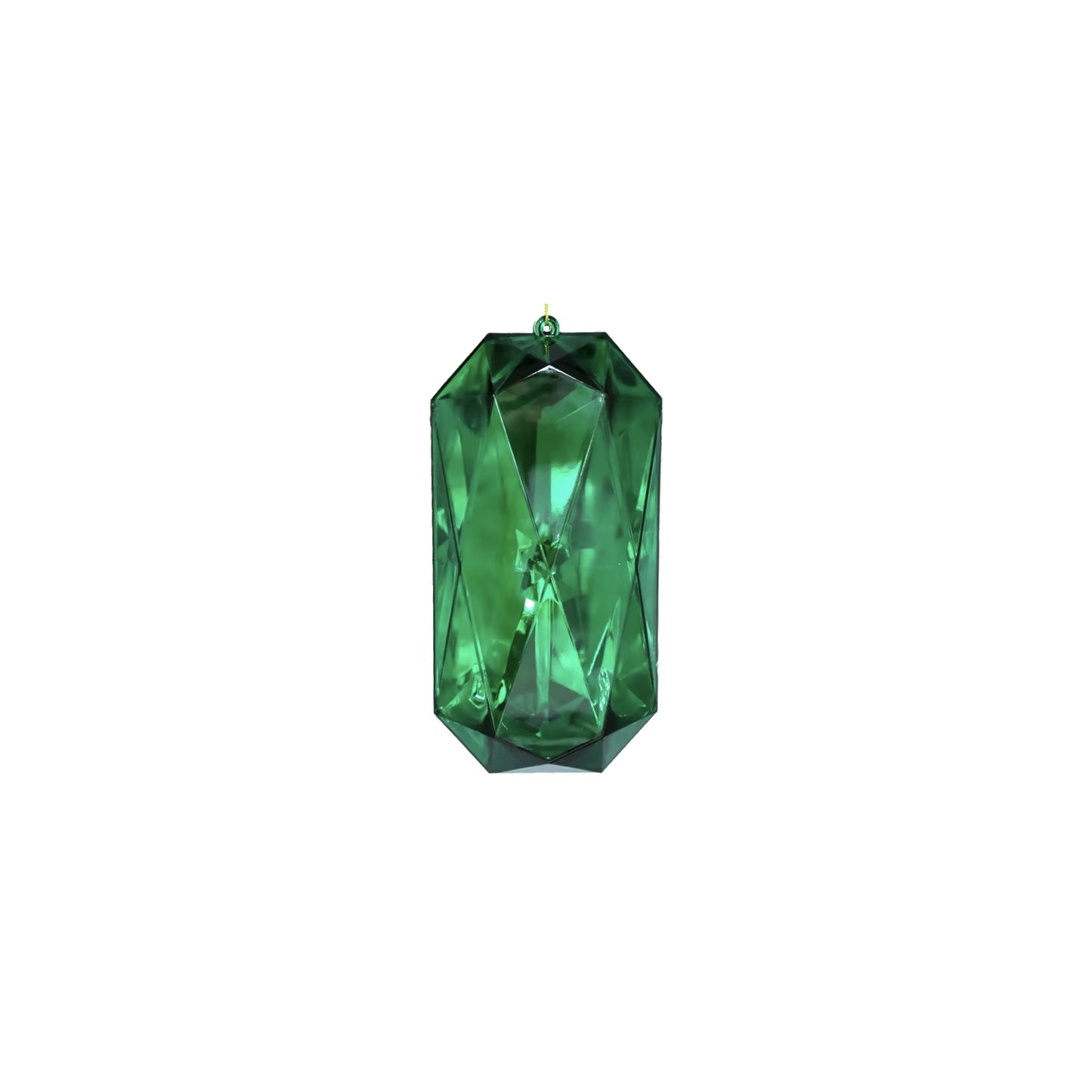 Small Rectangular Emerald Green Jewel