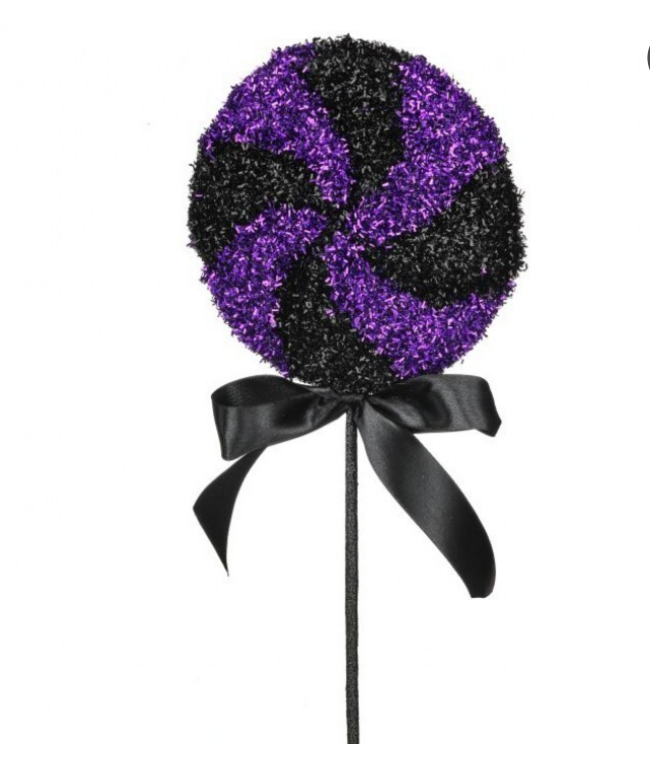 REGENCY 24" GLITTER HALLOWEEN LOLLIPOP-PURPLE AND BLACK