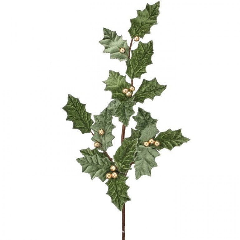 REGENCY 31" GARDEN HOLIDAY HOLLY SPRAY-MINT CHAMPAGNE