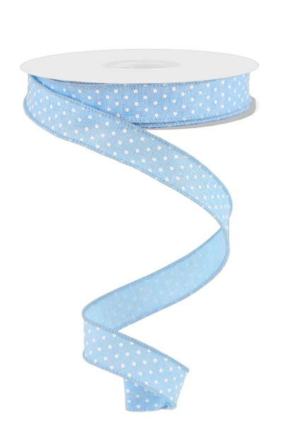 5/8" Light Blue Raised Swiss Dots