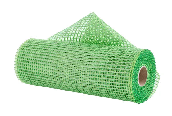 10" x 10yd Horizontal Wide Stripe Mesh-Lime Green