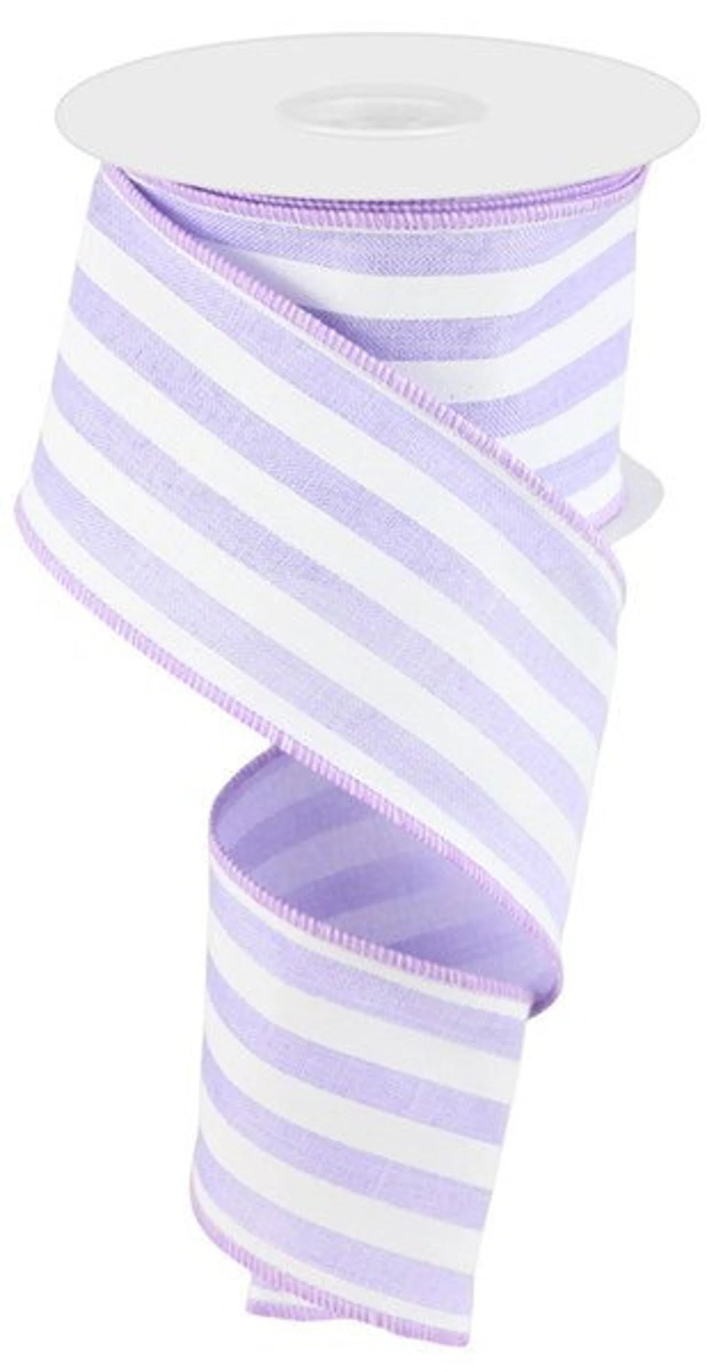 2.5" Lilac and White Stripe