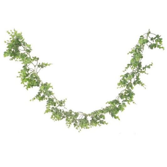 EUCALYPTUS GARLAND FROSTED GREEN
