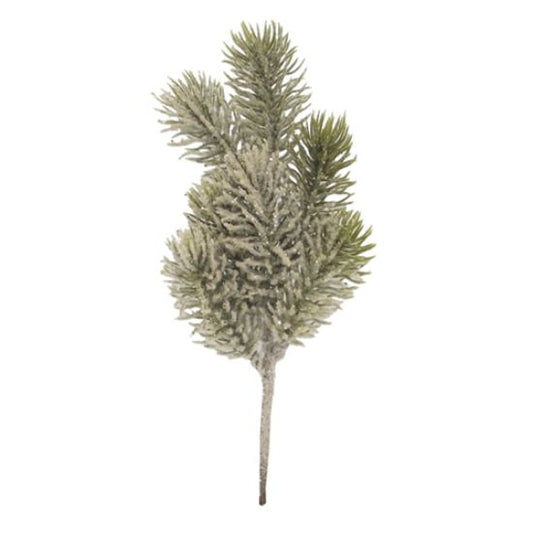 Snowy Glittered Spruce Picks