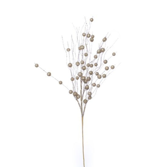 65cm GLITTERED BALL SPRAY GOLD