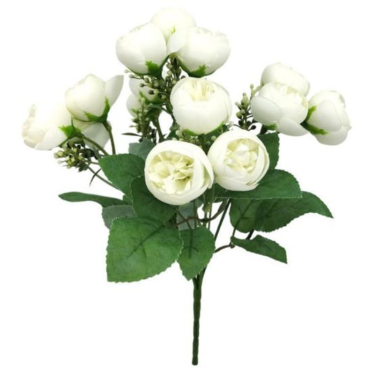 PEONY & BERRY BUSH - IVORY