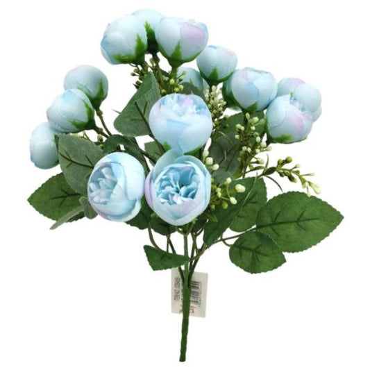 PEONY & BERRY BUSH - BABY BLUE