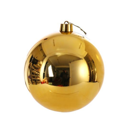 30cm CHRISTMAS BAUBLE SHINY GOLD