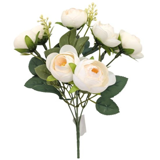 RANUNCULUS BUSH -  IVORY