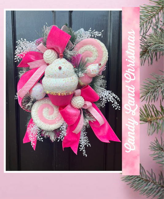 Candy Land Christmas Wreath