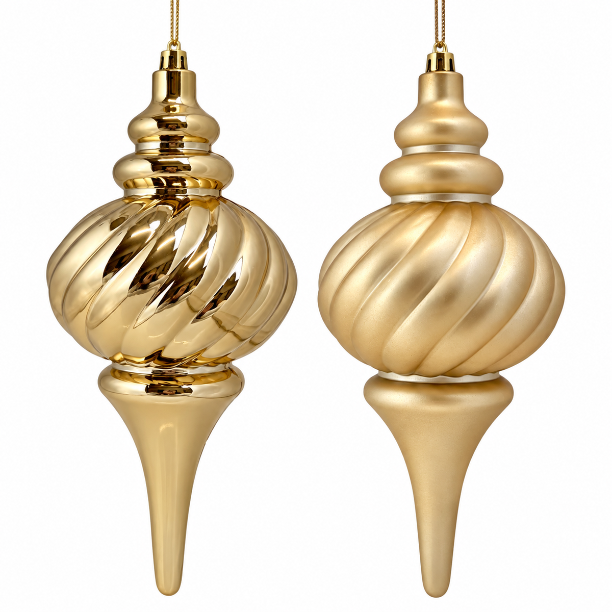 LARGE FINIAL- GOLD Matte