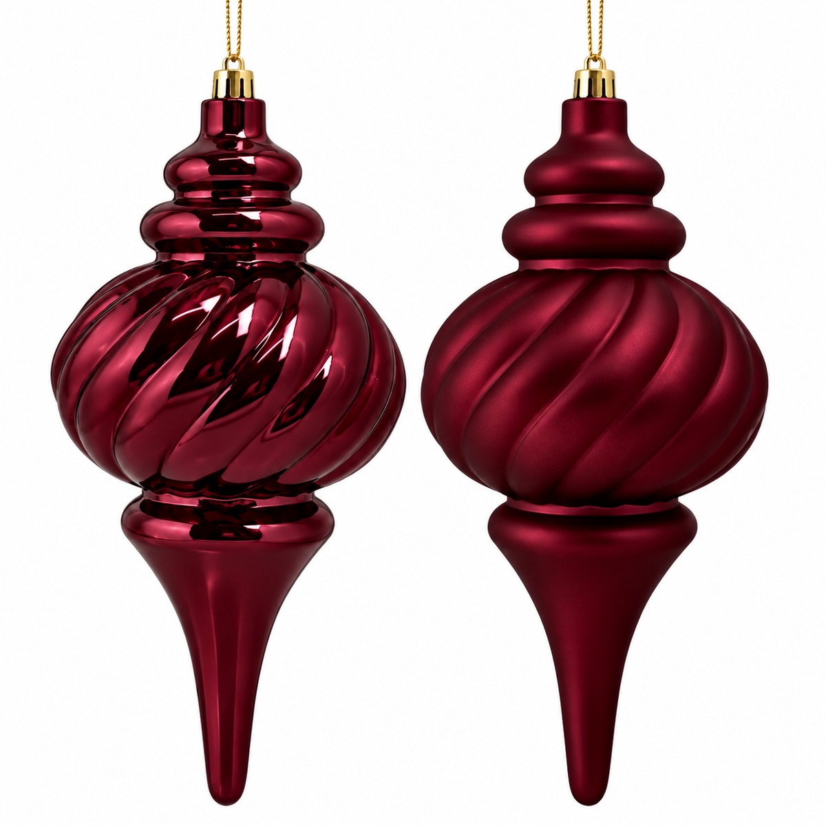 LARGE FINIAL- Matte Burgundy