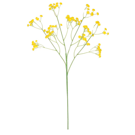 Fluffy Gypsophilia Spray - Yellow