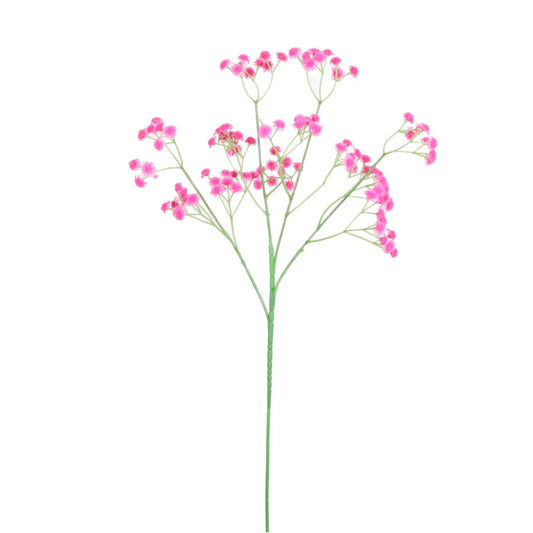 Fluffy Gypsophilia Spray - Hot Pink