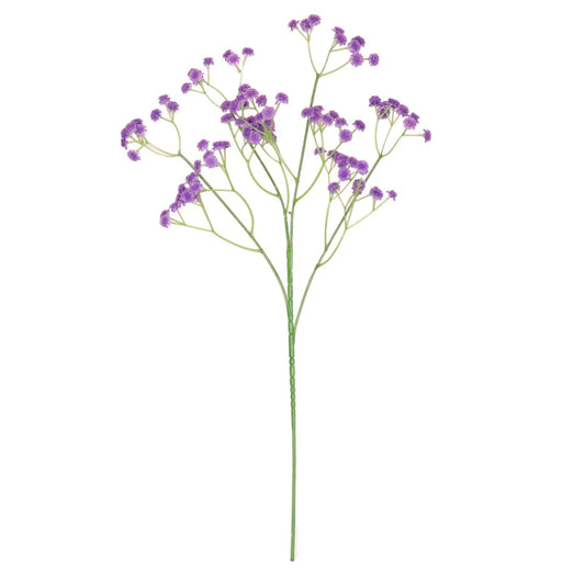 Fluffy Gypsophilia Spray - Purple
