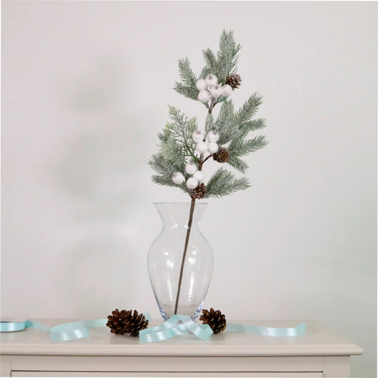 Snowy Spruce and Berry Spray