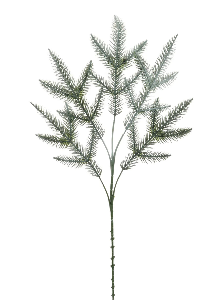 Christmas Pine Spray-Frosted Green