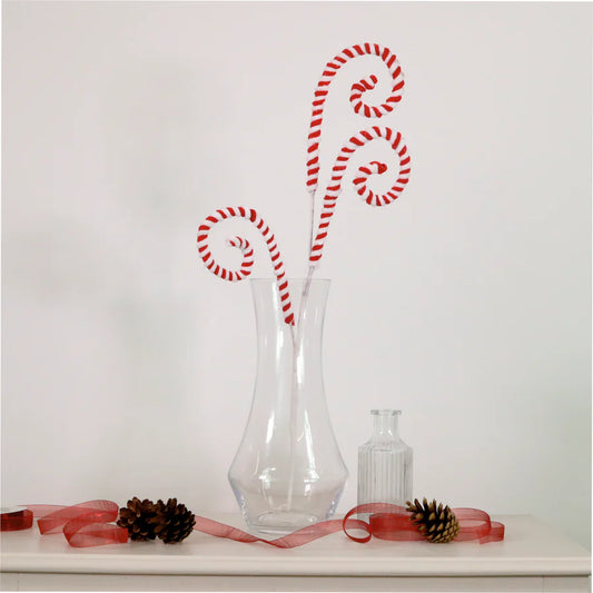 Christmas Curly Candy Cane Pick