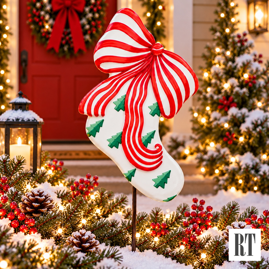 RTC Large Modern Stocking- Christmas Tree Design