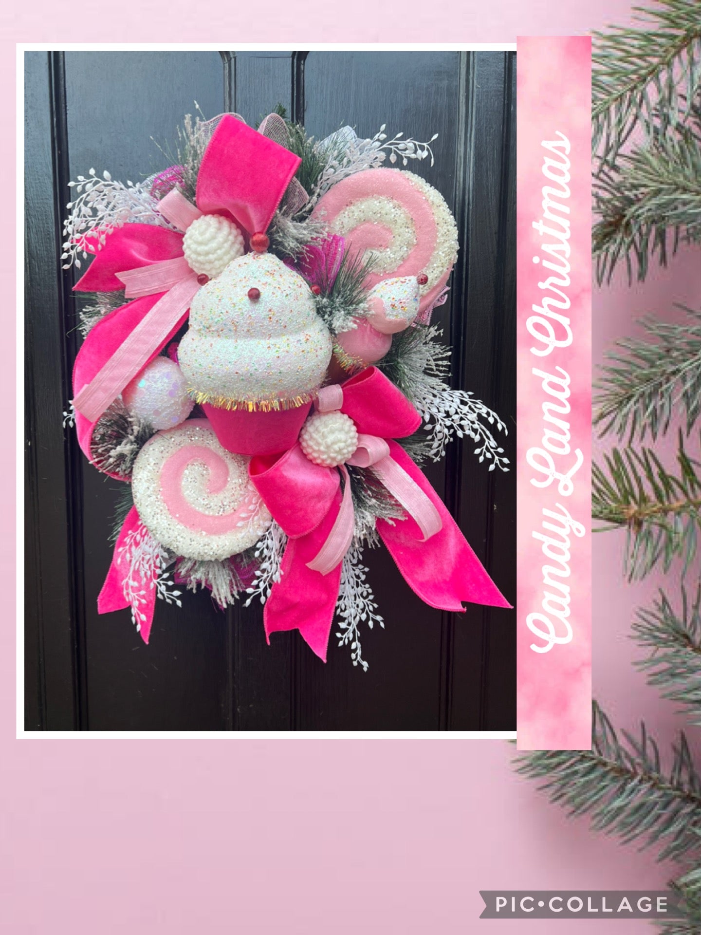 Candy Land Christmas Wreath