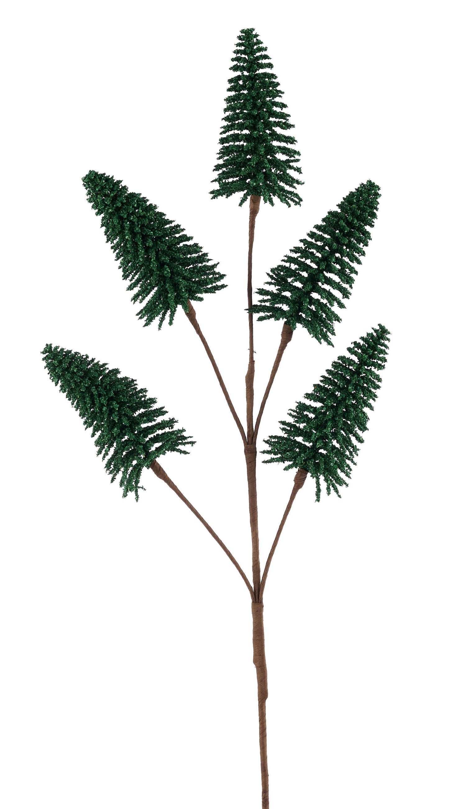 22.5" Powdered Pine Tree Pick - Moss Green