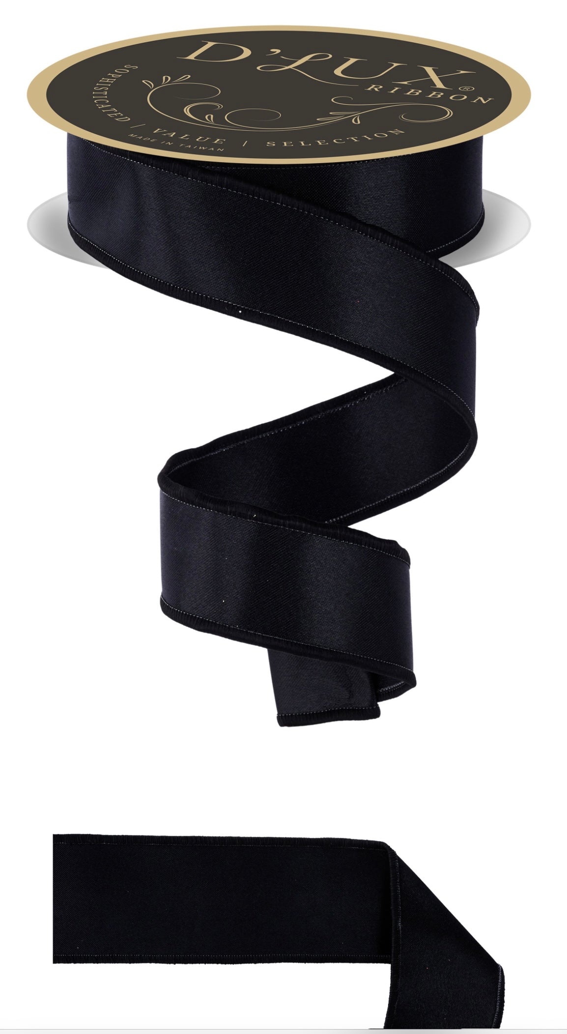 1.5" D'LUX SATIN FUSED BLACK