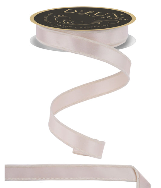 7/8"X10YD  D'LUX SATIN FUSED IVORY