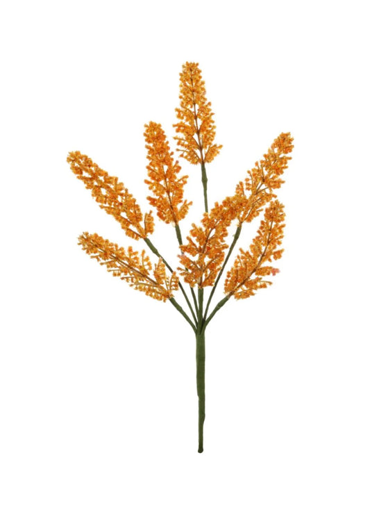 Autumn Orange Flocked Foliage