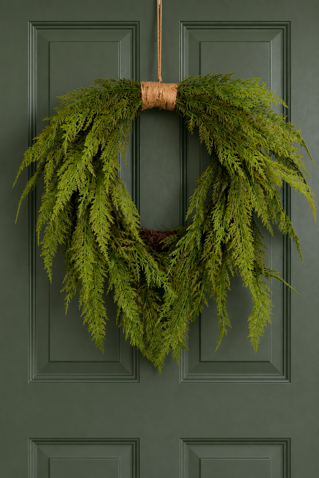 Real Touch Pine Wreath 24"