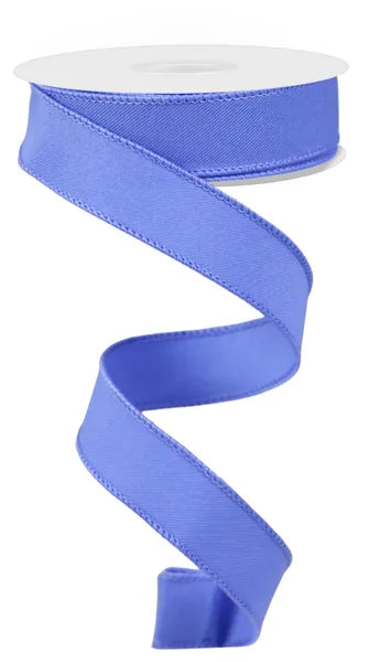 7/8" x 10yd Iris Blue Diagonal Weave Wired Ribbon