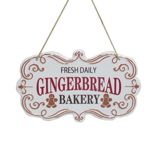 GINGERBREAD METAL SIGN