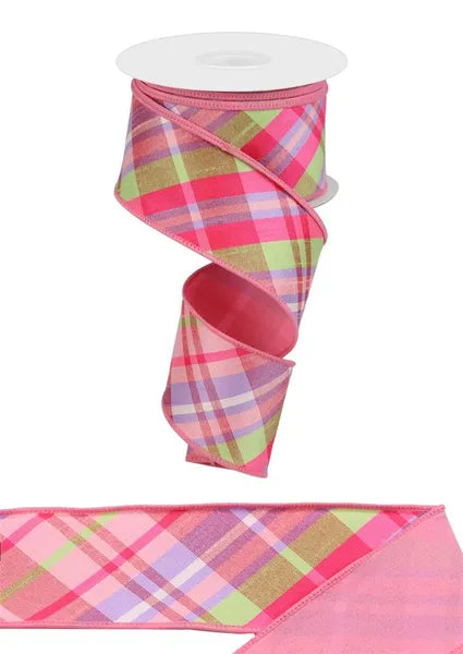 2.5" x 10yd Diagonal Plaid/Fused Back