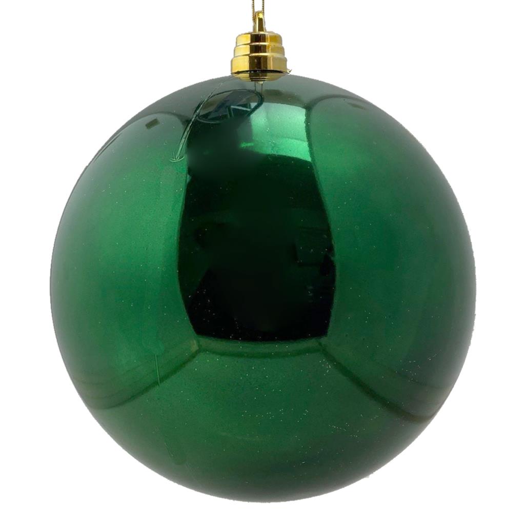 EXTRA LARGE BAUBLE SHINY EMERALD GREEN