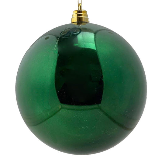 EXTRA LARGE BAUBLE SHINY EMERALD GREEN