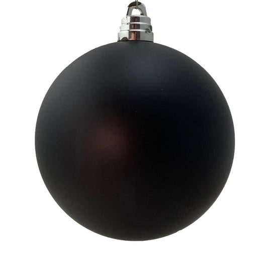 15CM BAUBLE MATT BLACK
