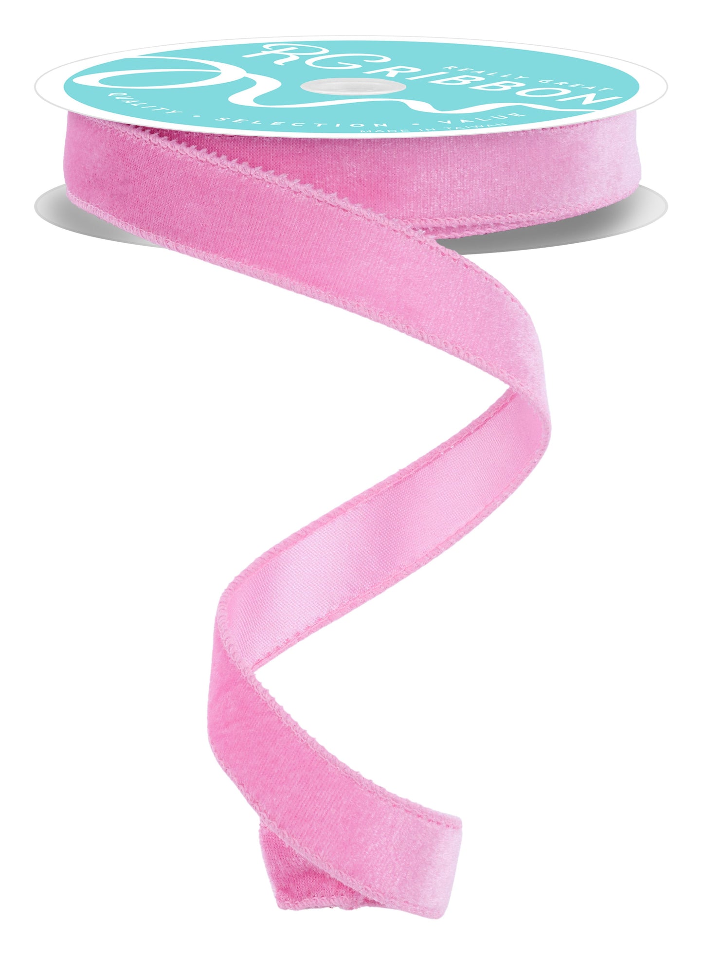 7/8" x 10yd Luxury Velvet/Satin Backing Wired Ribbon