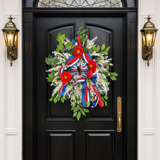 Patriotic Poppy Wreath