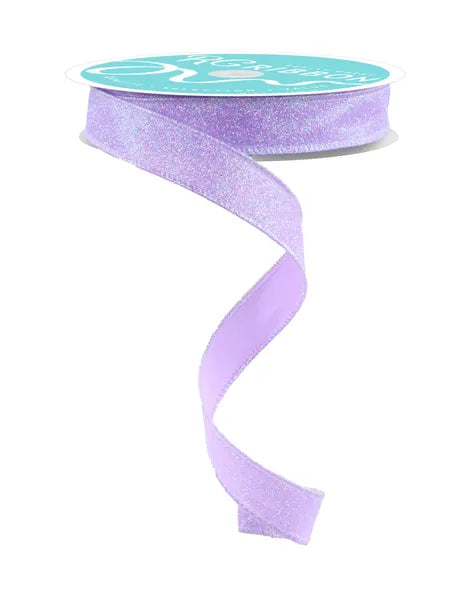 5/8" x 10yd Iridescent Glitter - Lavender