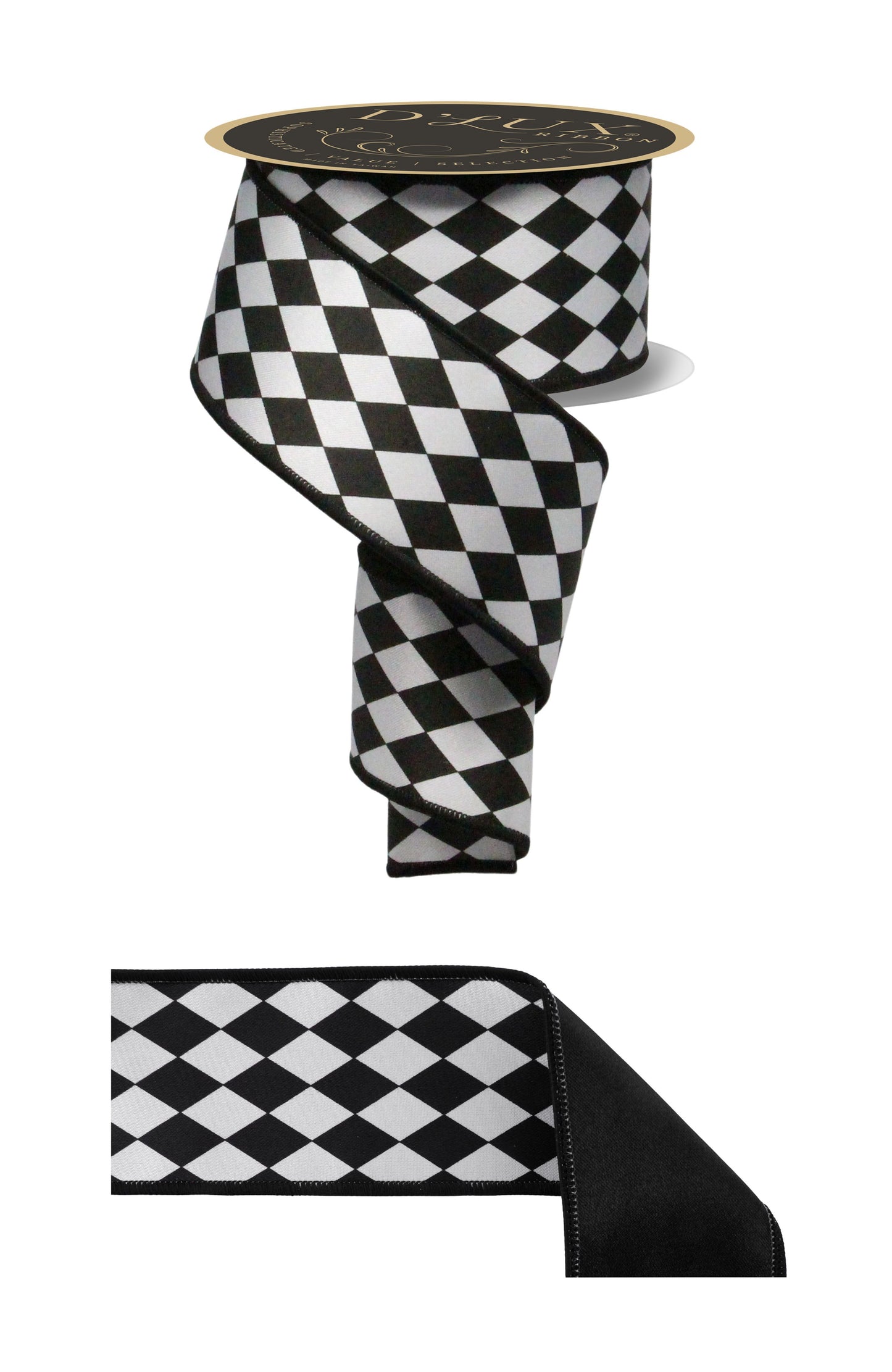 2.5" x 10yd Harlequin/Fused Wired Ribbon