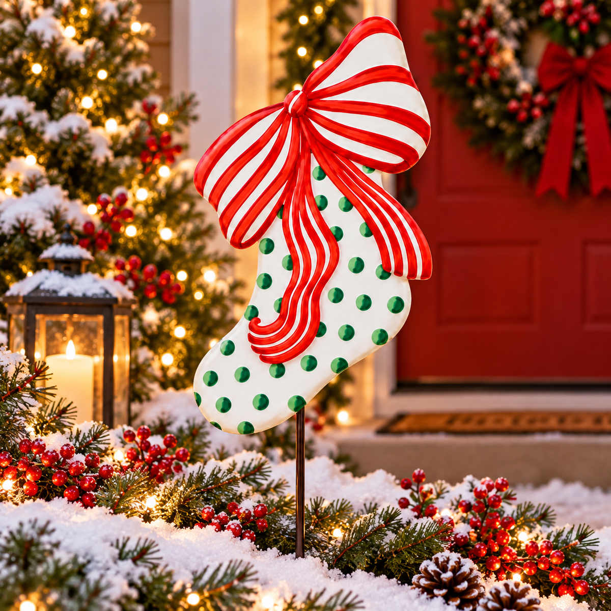 RTC Large Modern Stocking-Spotty Design