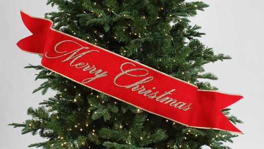 Farrisilk MERRY CHRISTMAS BANNER