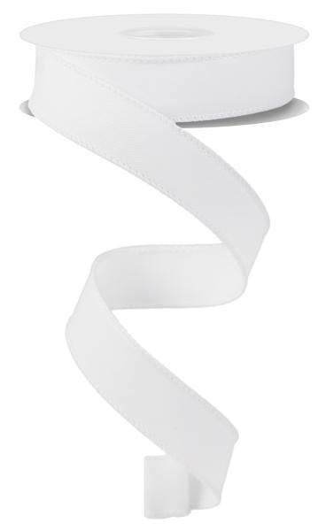 7/8"  White Diagonal Weave