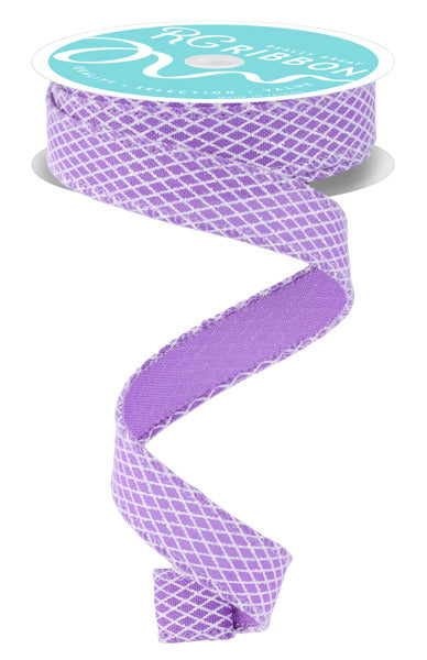 7/8" Lavender Mini Harlequin