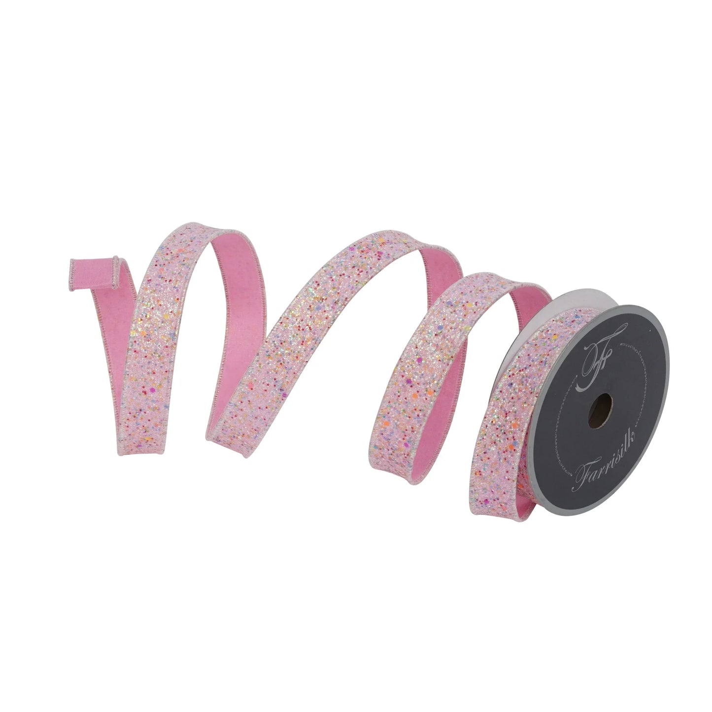 FARRISILK FAIRY DUST 1"X10YD - PINK